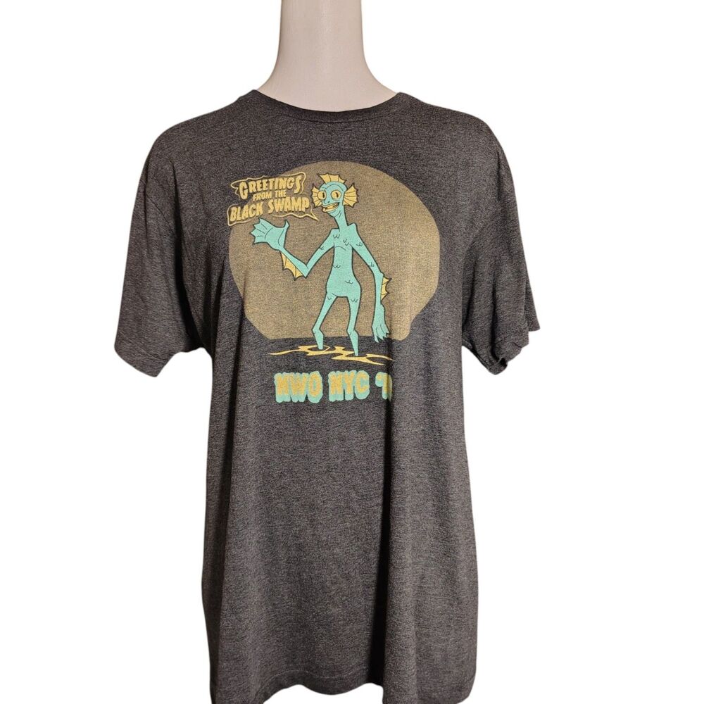 Sunday Gray Graphic Print T-Shirt Creature from the Black Swamp Large Unisex